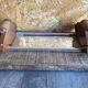 Aperitif Server Vintage Art Deco Wood + Aluminium + Mirror Base #D978
