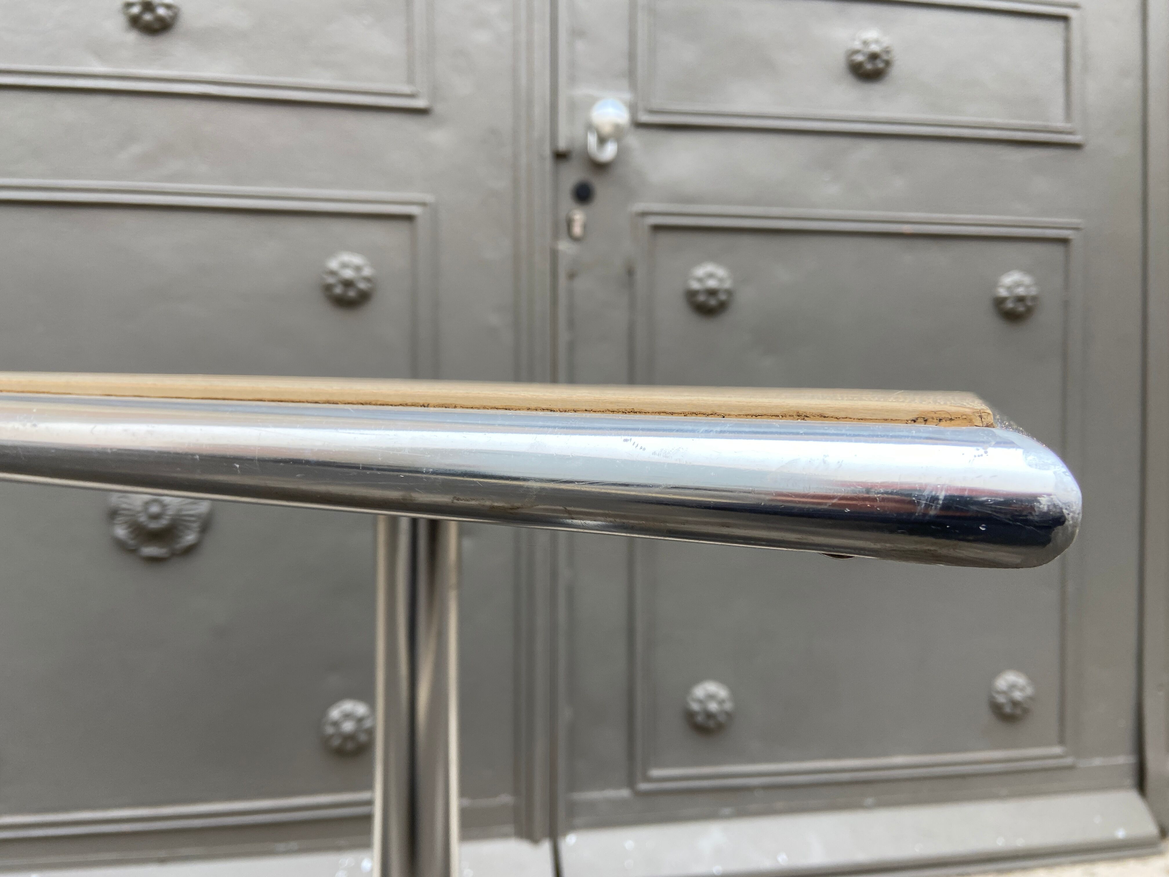 Guéridon table de terrasse bistrot vintage