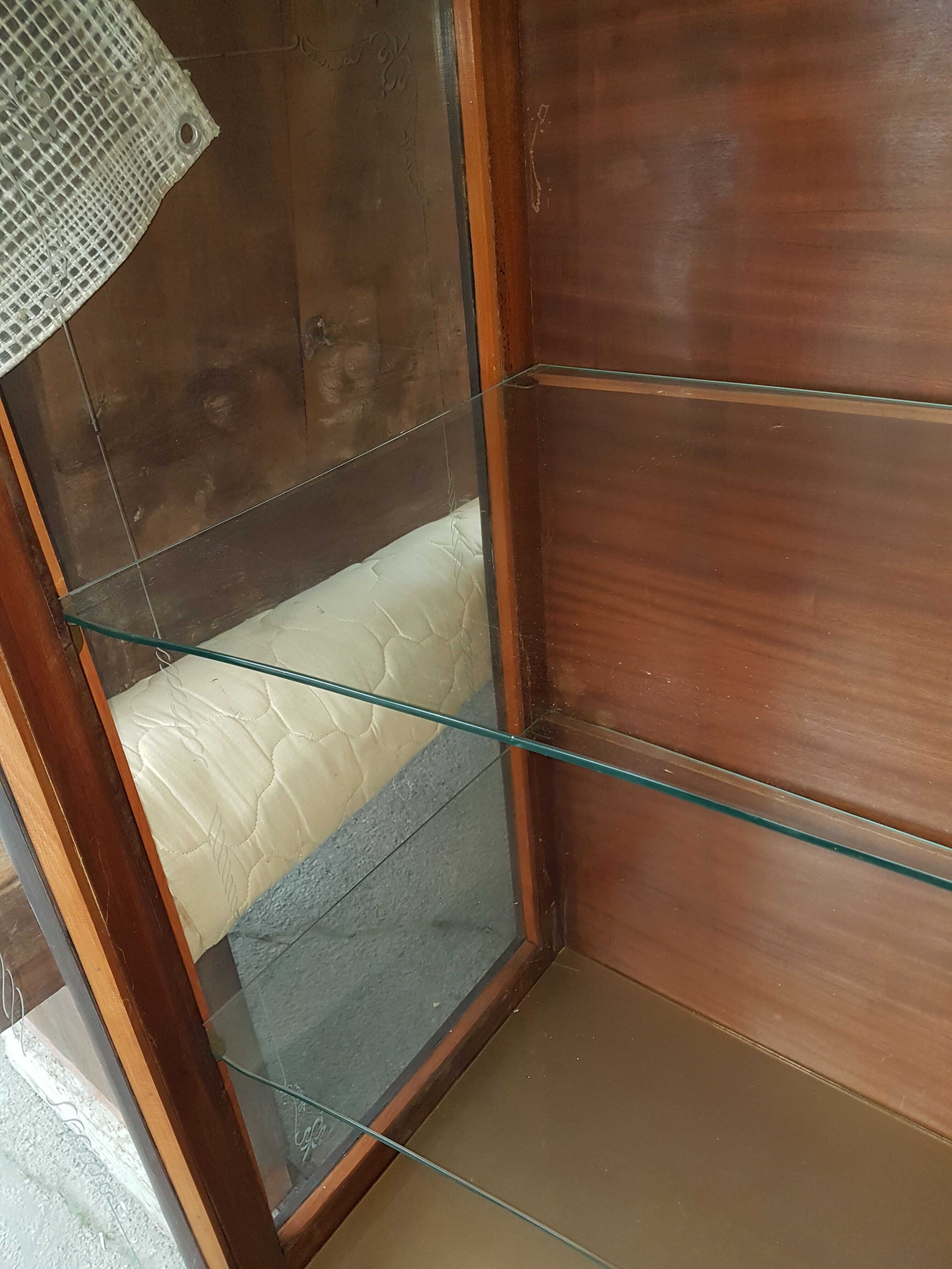 Patina wooden showcase