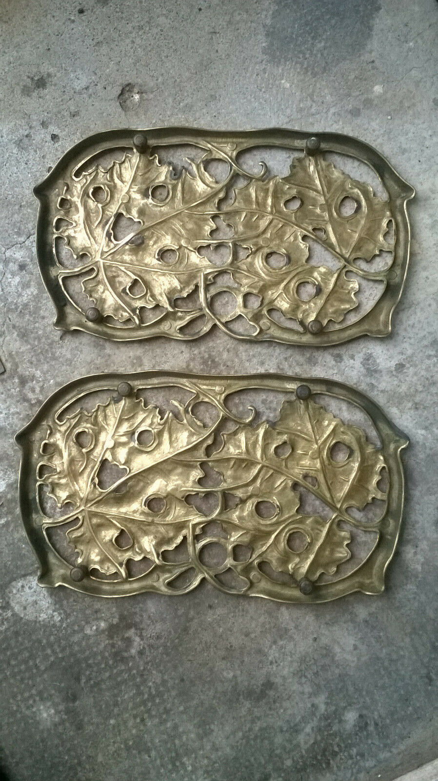 Pair of vintage flat bottoms