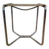 Tabouret Bauhaus en acier tubulaire Chrome Thonet B8 par Marcel Breuer, 1930