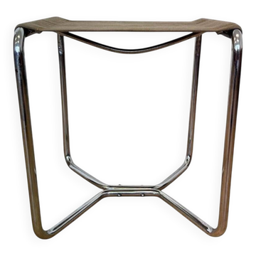 Tabouret Bauhaus en acier tubulaire Chrome Thonet B8 par Marcel Breuer, 1930