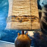 Handmade pyrite stoneware lamp, 1970