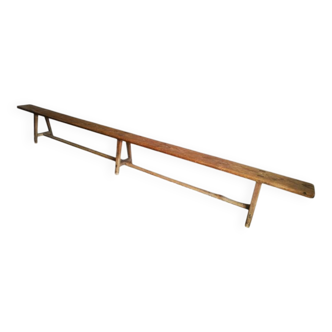 19th century wooden school bench