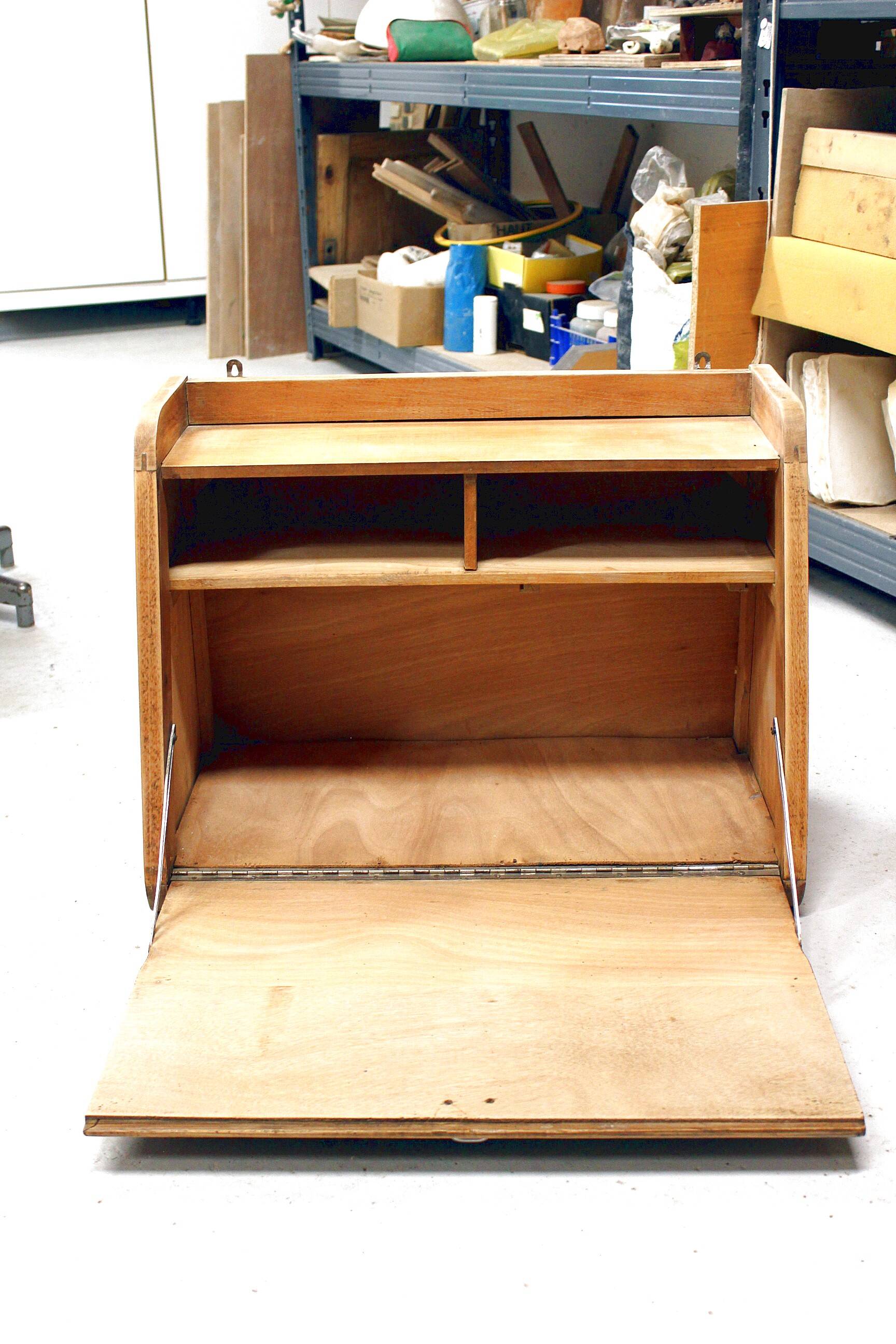 Vintage Scandinavian wall-mounted desk from the 60s