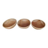 3 paniers en osier