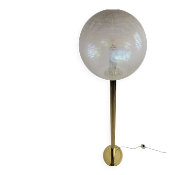 Italian floor lamp glass and brass