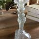 Old glass candlestick