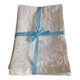 10 white damask cotton napkins