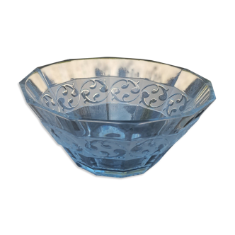 12-sided bowl, stamped Bohemian crystal