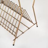 Vintage vinyl record table or magazine rack. France, 1950s