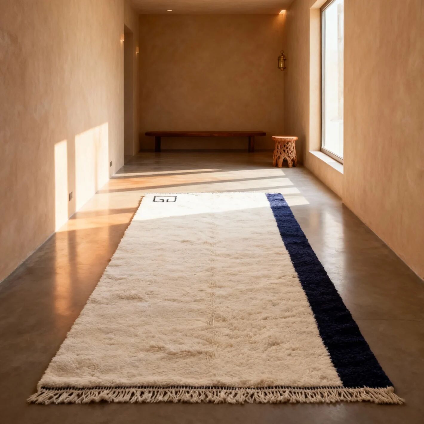 Tapis en laine minimaliste moderne – 250CMX150CM