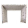 Reduced cast iron fireplace fender Louis XVI