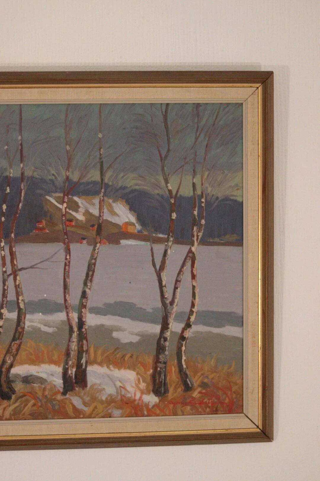 « Bouleaux au bord du lac » par Ragnar Lindström