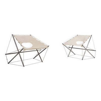 Paire de fauteuils Galaxie par Jacques-Henri Varichon pour Steiner, 1969