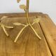 Pair of golden foliage candlesticks