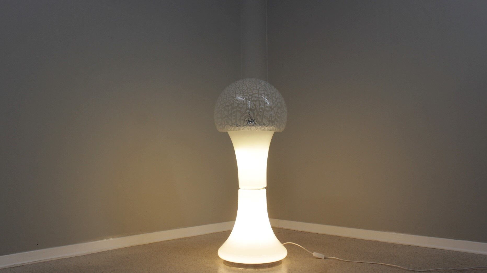 Mazzega murano glass floor lamp c. nason 1970s