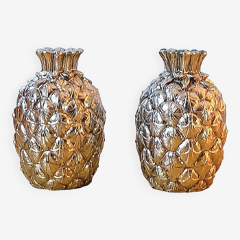 Pineapple salt and pepper shaker Mauro Manetti 70s