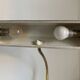 Lampe vintage 1960 de banquier Aluminor noire dorée bureau - 45cm