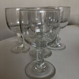Set de 6 verres tulipe, XIXème