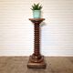 Antique wine press plant stand, France 1940s