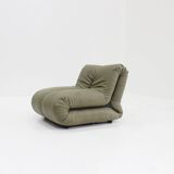 Pagru leather lounge chairs Claudio Vagnoni 1P Italy 1971