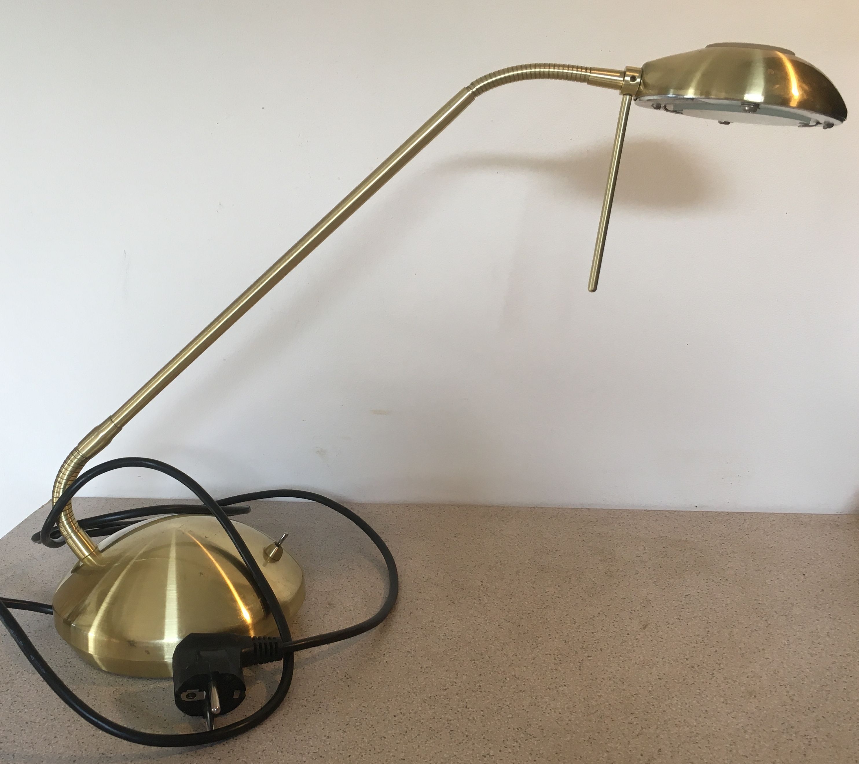 Brass desk lamp