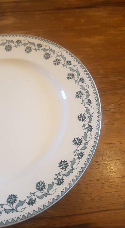 Plate in Iron Earth Moulin des Loups model Georgette
