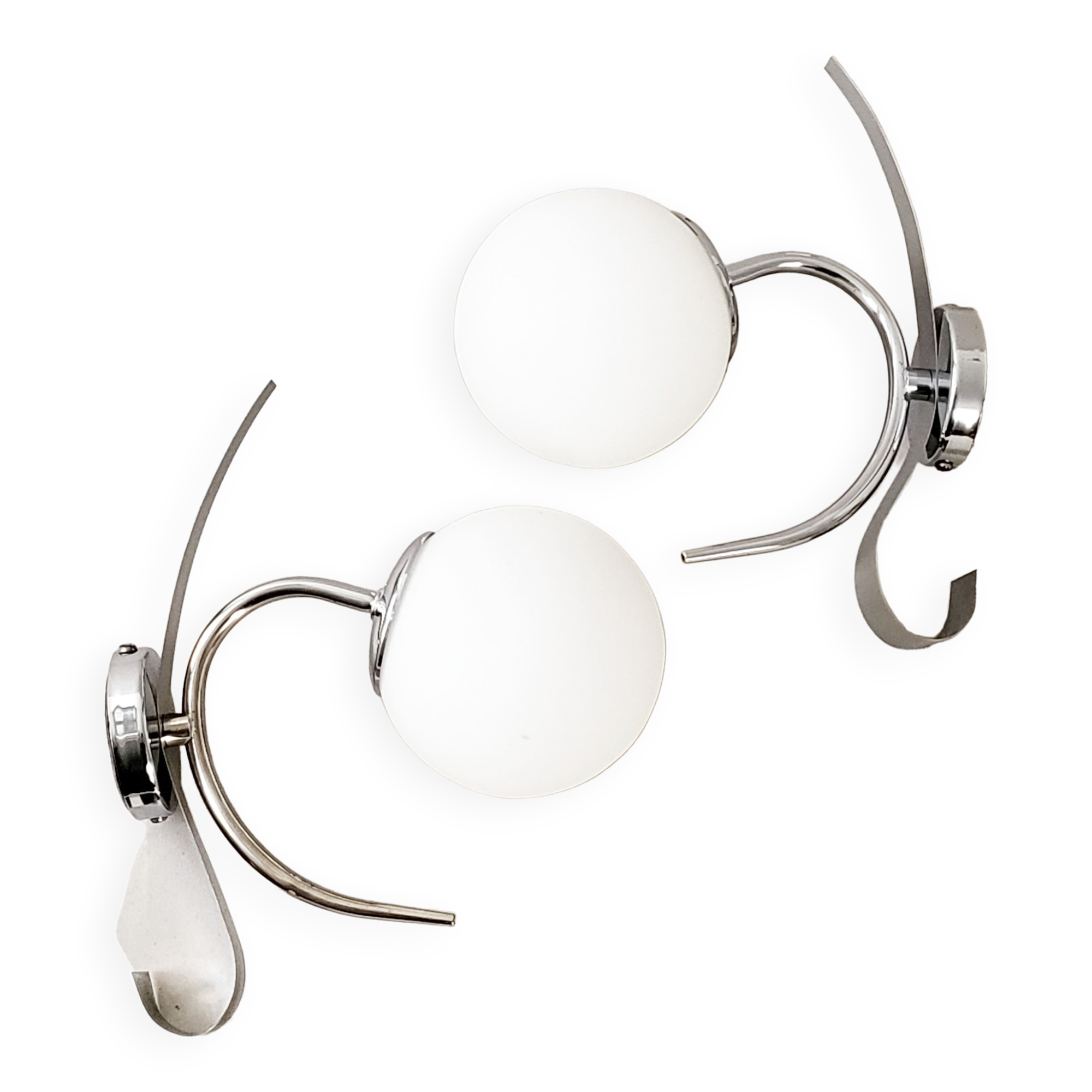 Pair of wall lamps space age 1970