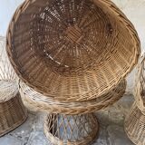 Rattan garden furniture / winter garden / 4 pieces