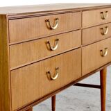 Midcentury Meredew Sideboard / Chest Of Drawers In Teak. Vintage Modern / R