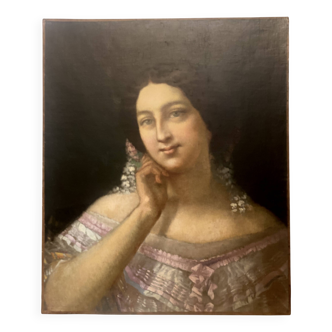 Painting of a woman portrait from the 19th century