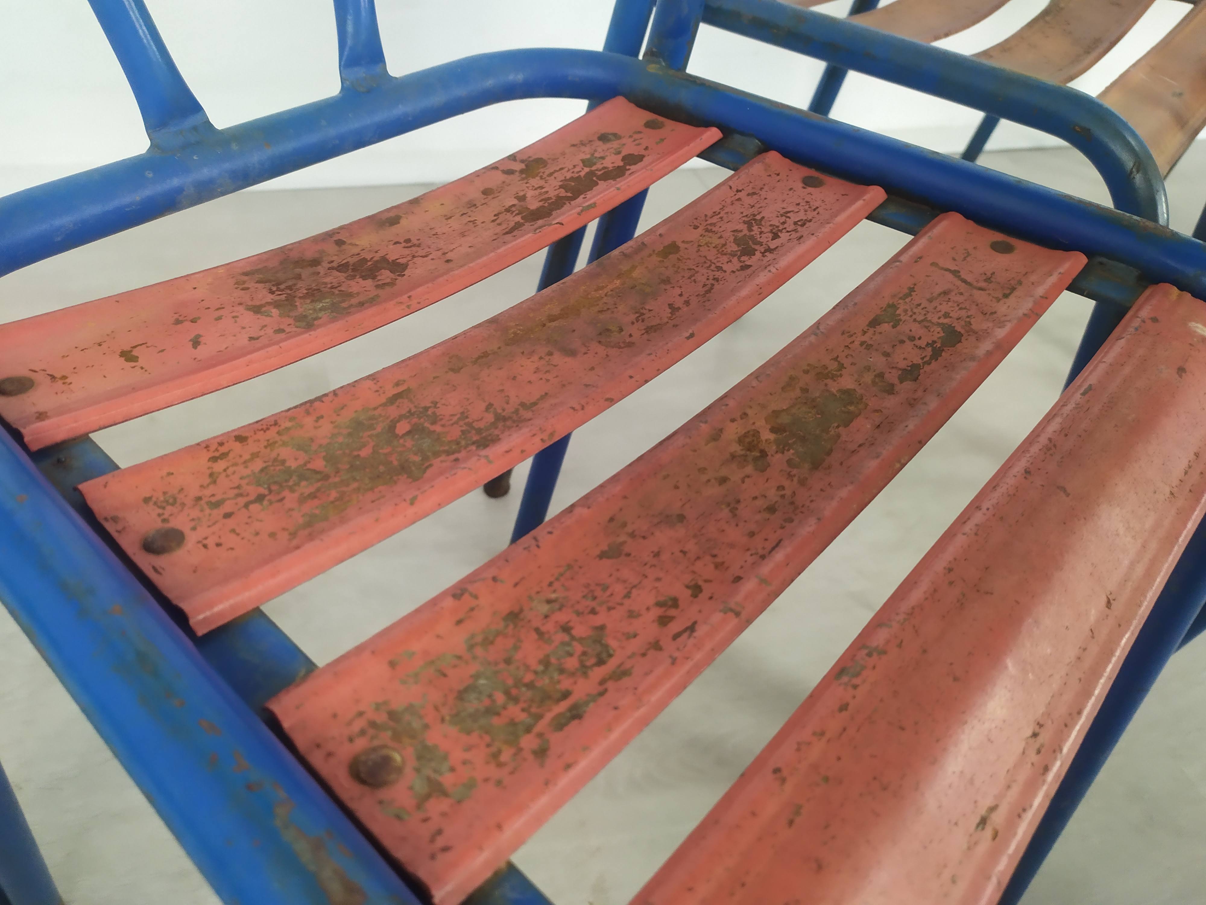 Bistro metal chairs Tolix