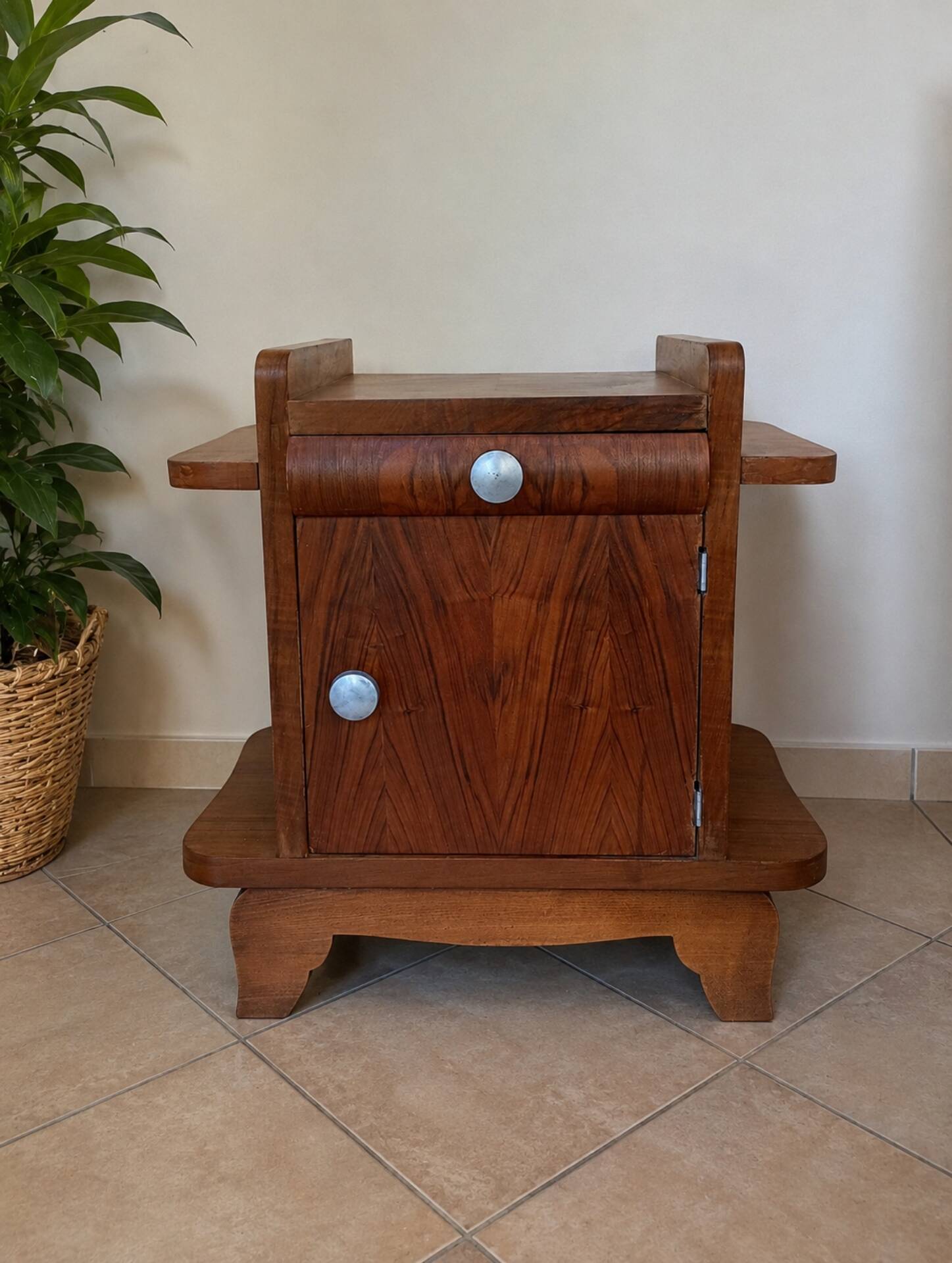 Vintage Art Deco bedside console.