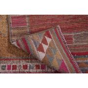 Vintage Turkish Hand-Knotted Wool Cotton Pink Runner Rug 88x342