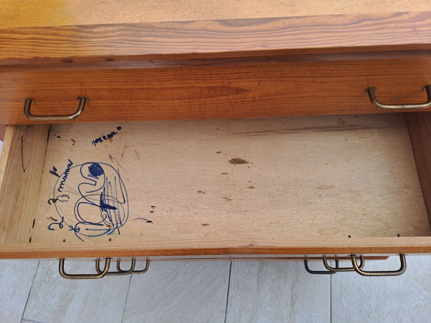 60s chest of drawers in pichpin and pine