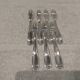 7 silver-plated metal snail forks by silversmith Alfenide, Paris pattern
