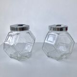 Pair of 70's retrofuturistic jars