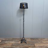 Brutalist floor lamp, chain, restored