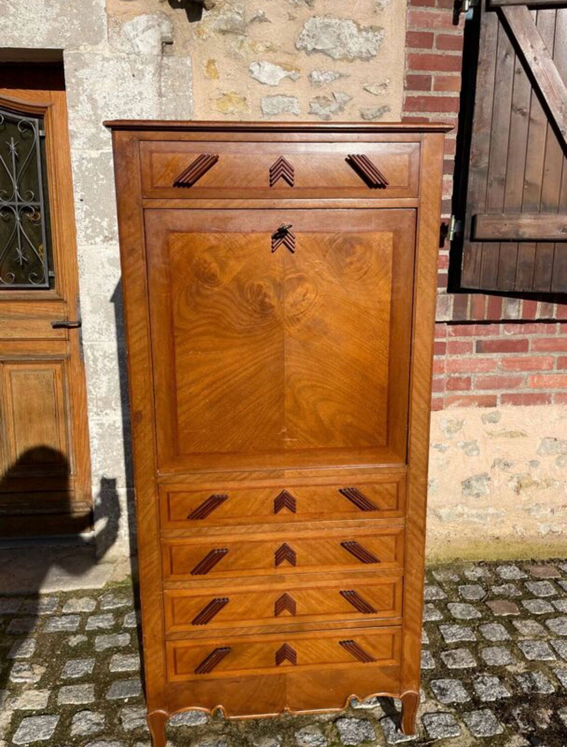 Vintage wooden secretary