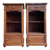 Pair of Art Deco bedside tables in the Louis Philippe style