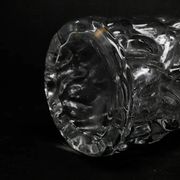 Pieniek vase, grey glass, Huta Hortensja, Poland, 1970s