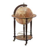 Large bar globe with internal compartment for bottles.