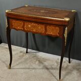 Mahogany Games Table, Louis XV/Louis XVI Transition Style – Late 19th Century