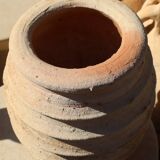 Tamegroute raw striated wabi-sabi vase