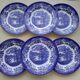 6 Broad Hurst Staffordshire English Porcelain Dessert Plates