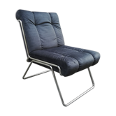 Fauteuil tubulaire design 1970