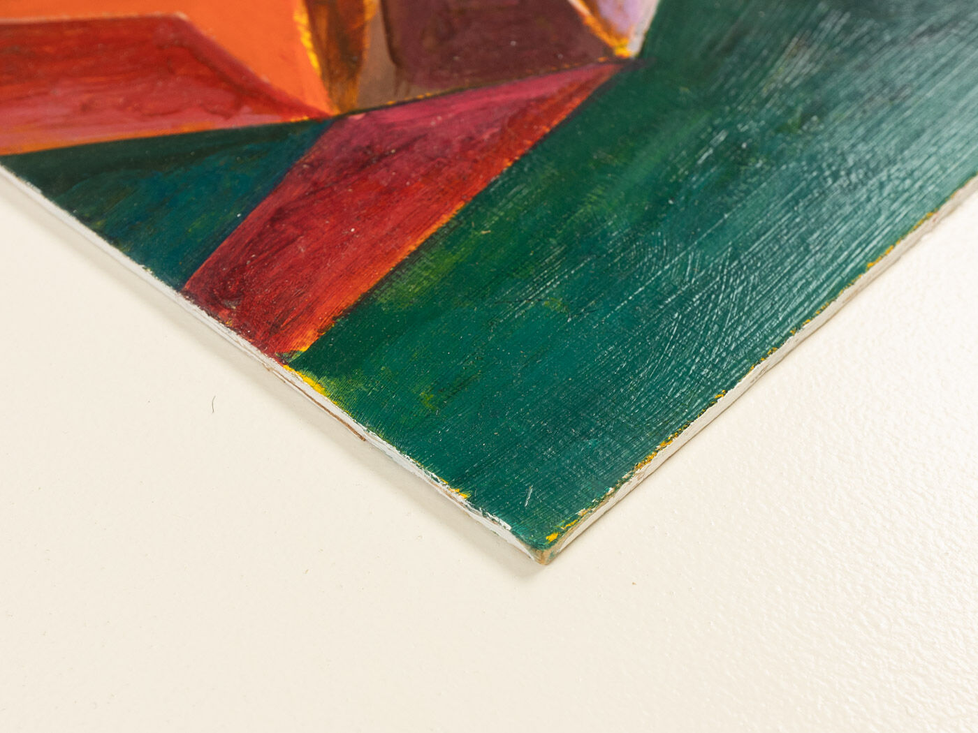 Cubist Portrait, Oil on Plate, 52 x 62 cm