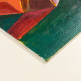 Cubist Portrait, Oil on Plate, 52 x 62 cm