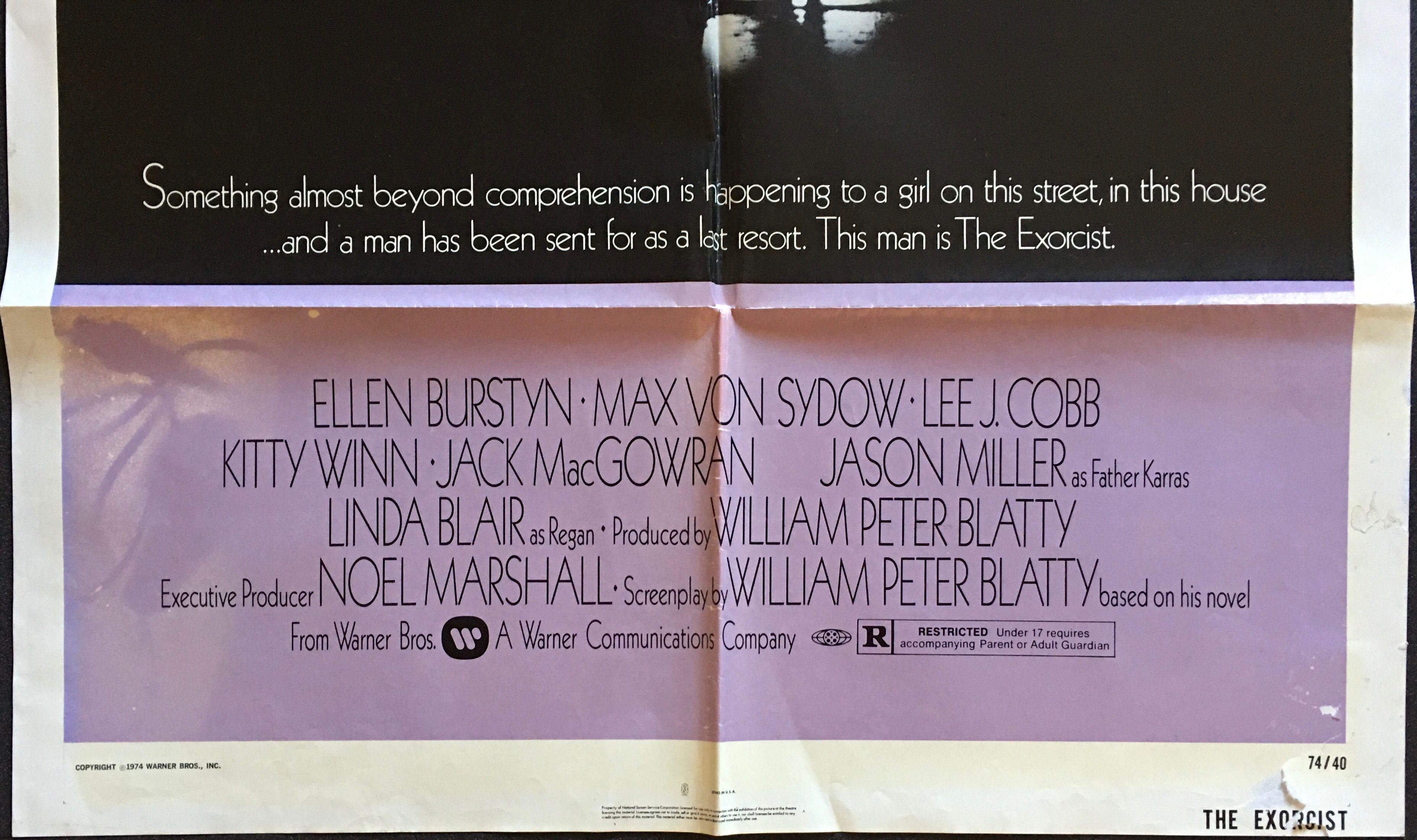 The Exorcist - original US 1sht Poster - 1973
